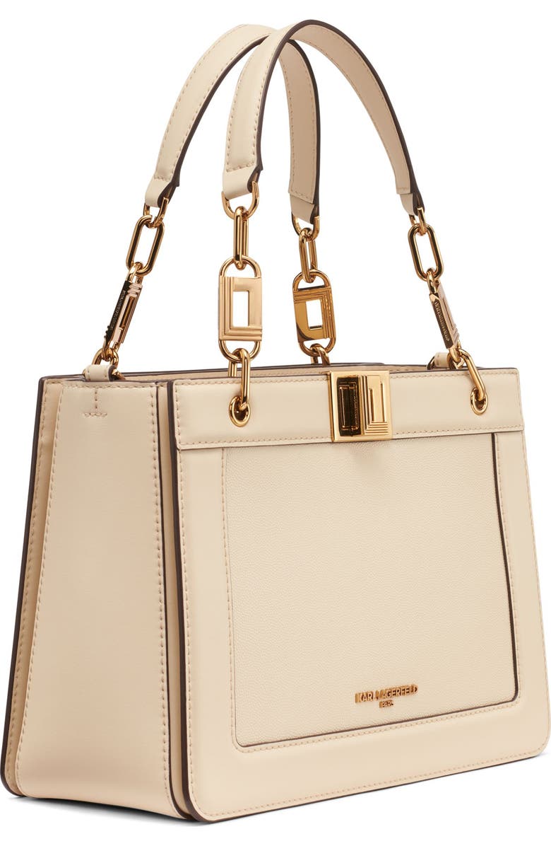 KARL LAGERFELD PARIS Ivette Satchel, Alternate, color, Brie