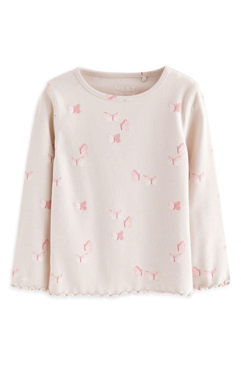 NEXT Kids' Assorted 5-Pack Ditsy Rib T-Shirts, Alternate, color, Pink