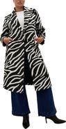 City Chic Print Coat