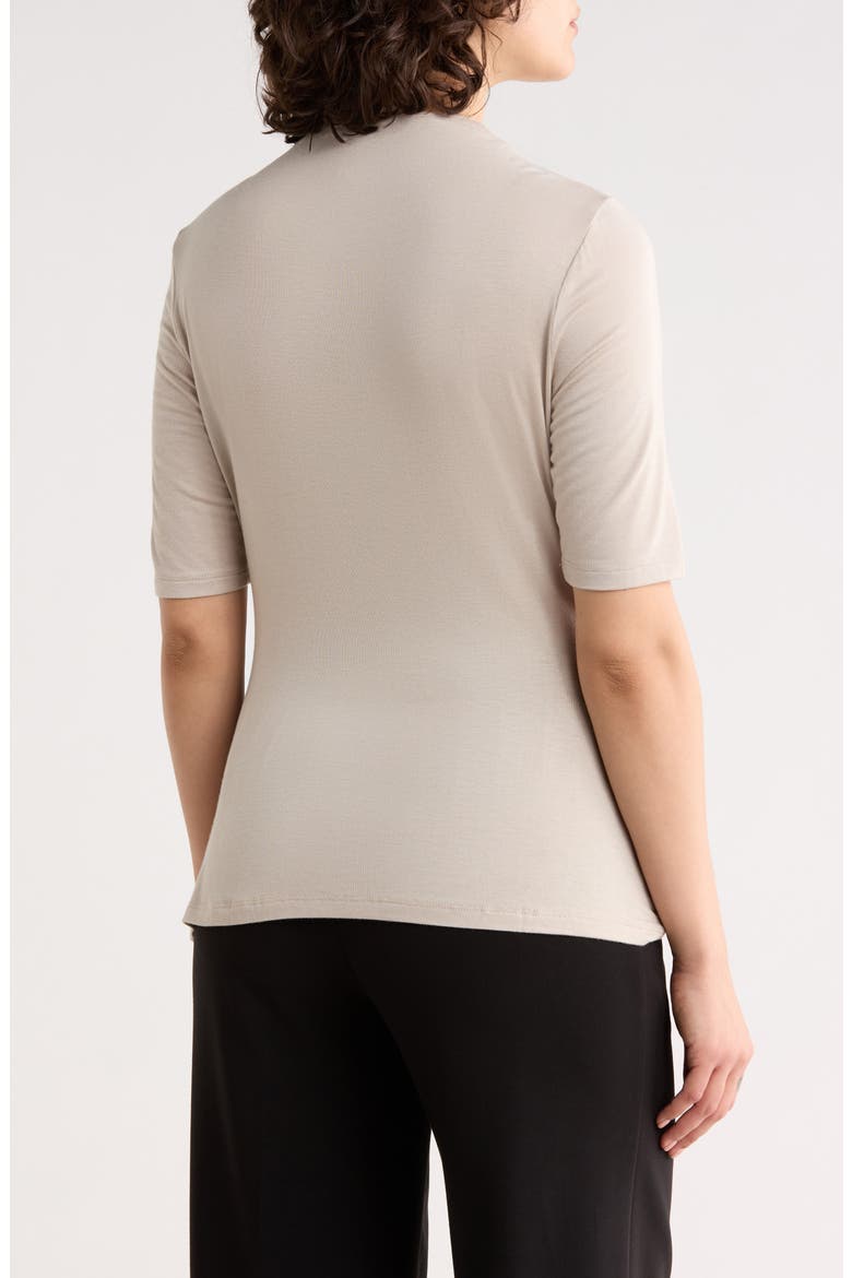 Elbow Sleeve Knit Top, Alternate, color, PEBBLE