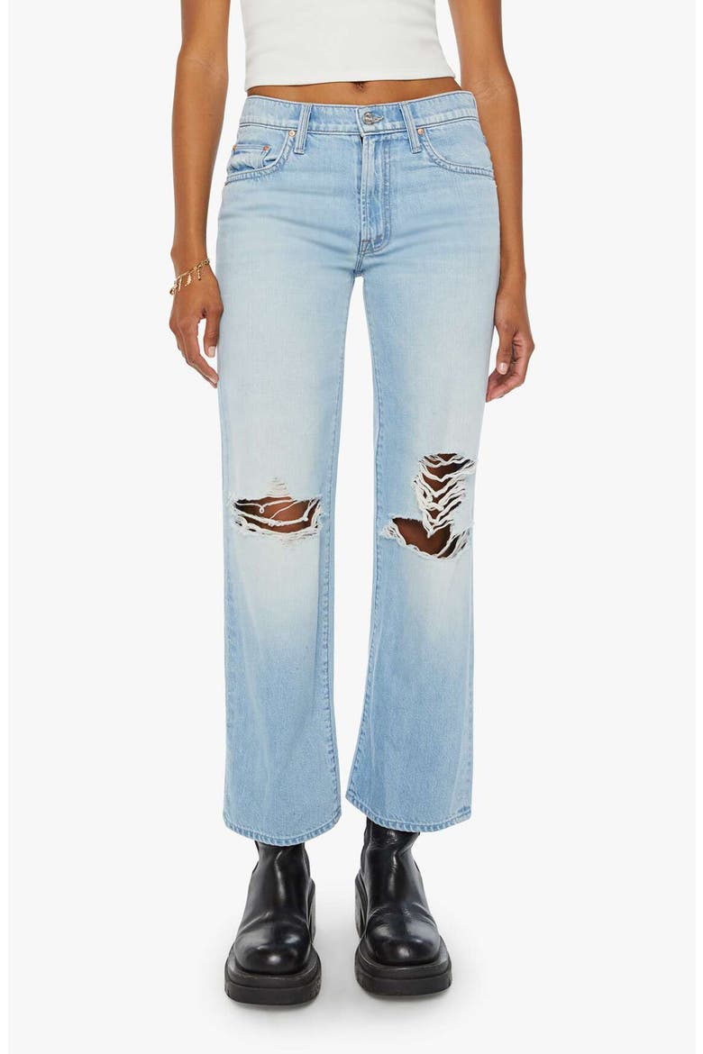 The Rambler Flood Ripped Ankle Wide Leg Jeans, Main, color, RIPPED OFF
