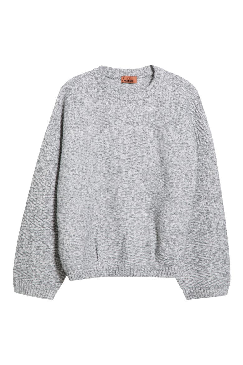 Oversize Wool Blend Sweater, Main, color, S91U4-GREY MLANGE