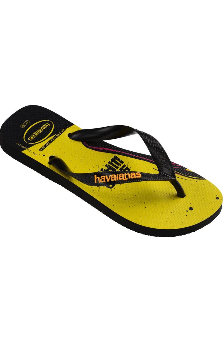 Havaianas 'Star Wars<sup>™</sup>' Flip Flop, Alternate, color, Black/ Pop Yellow