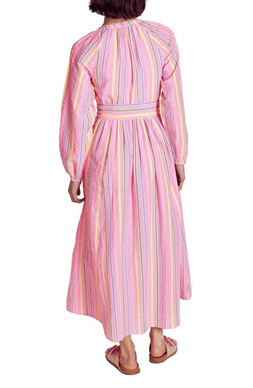 Boden Faye Long Sleeve Cotton Maxi Dress In Multi