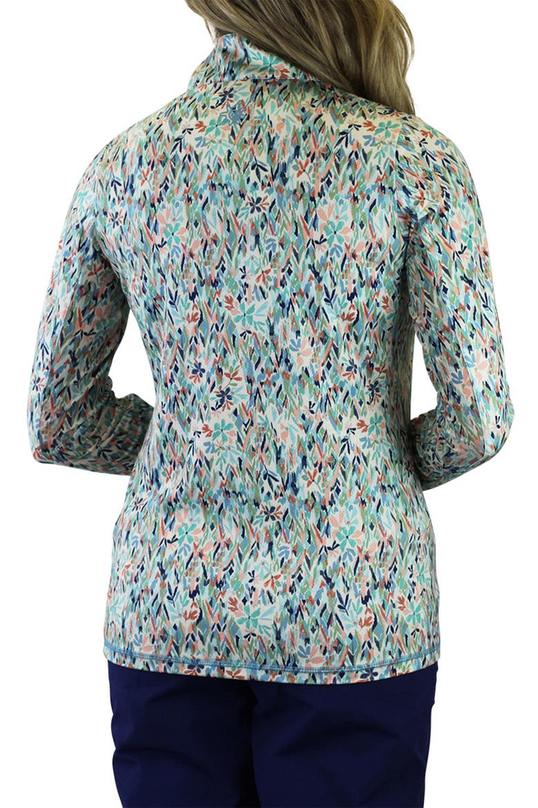 Quarter Zip Vented Sun Shirt, Alternate, color, Painted Eden