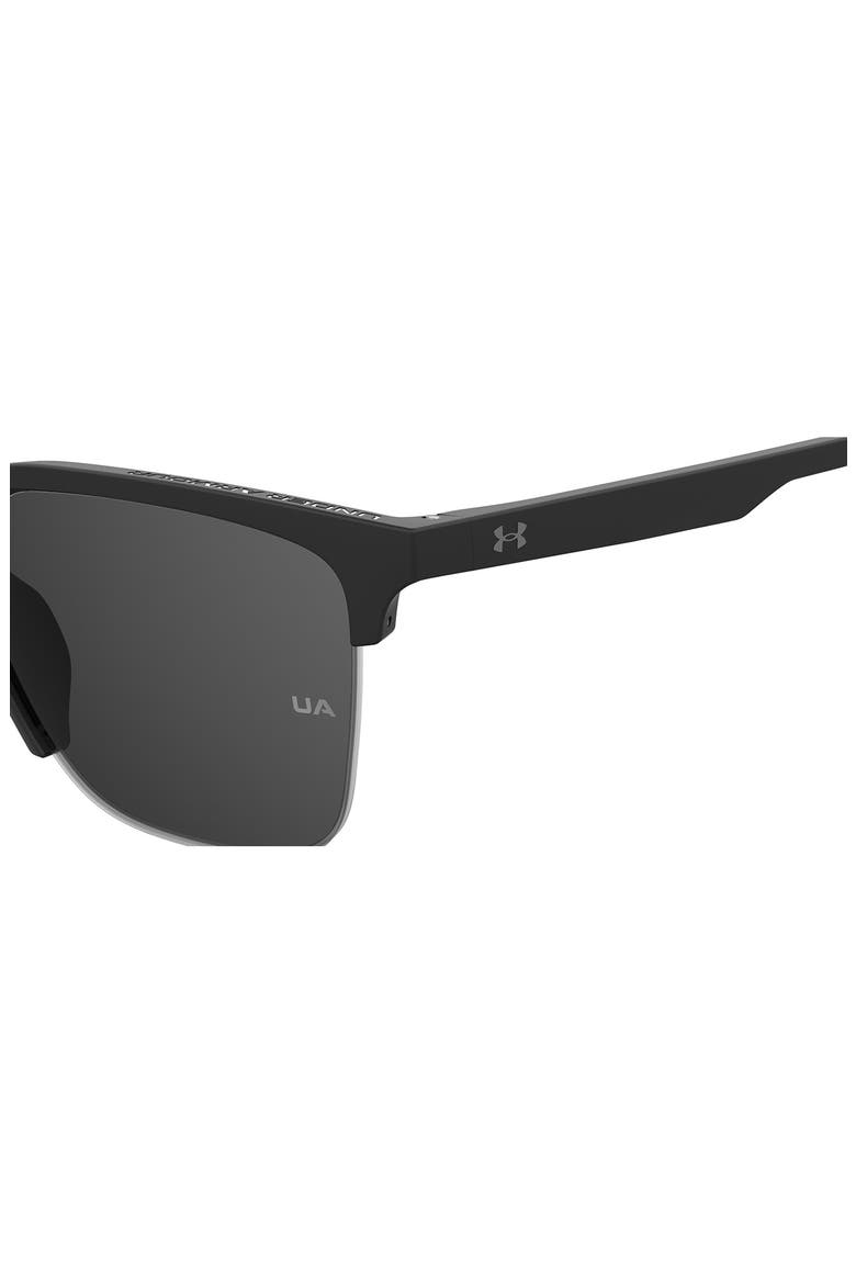 55mm Square Sunglasses, Alternate, color, MATTE BLACK GREY