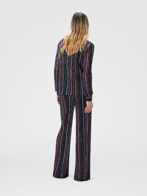 Missoni Henley Blouse With Mandarin Collar In Multi