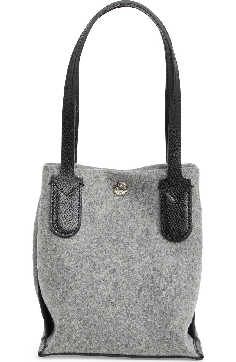 Longchamp Essential Wool Flannel Open Tote Bag, Alternate, color,