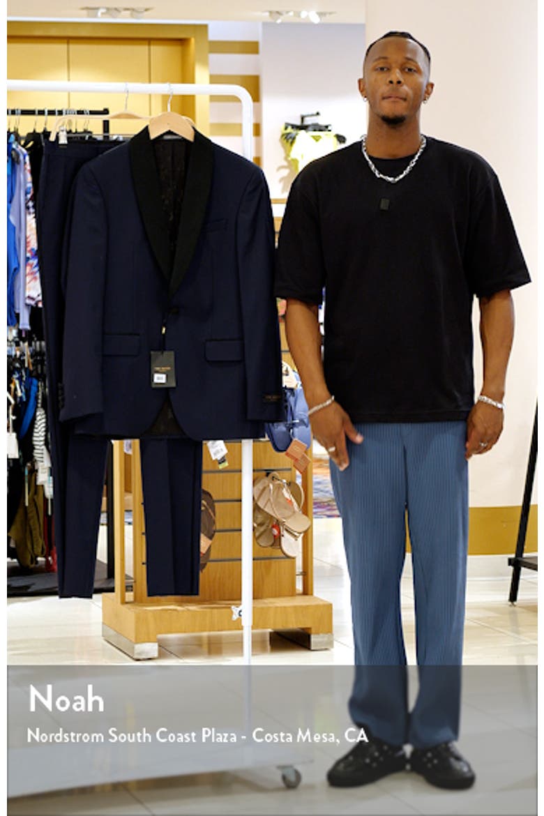 Josh Trim Fit Navy Shawl Lapel Tuxedo video