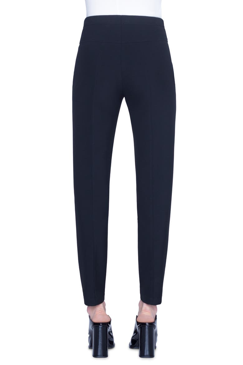 Freya High Waist Crepe Pants, Alternate, color, BLACK