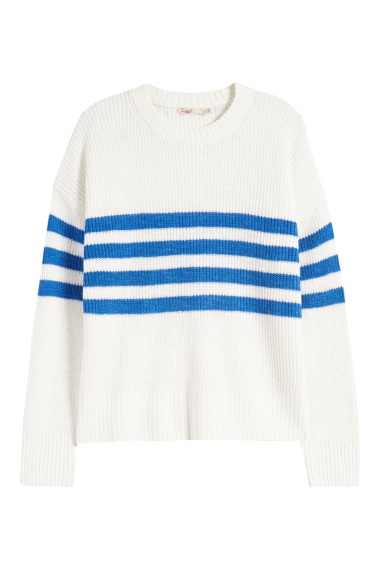 Miramar Stripe Linen & Organic Cotton Sweater, Alternate, color, CHARLESTON