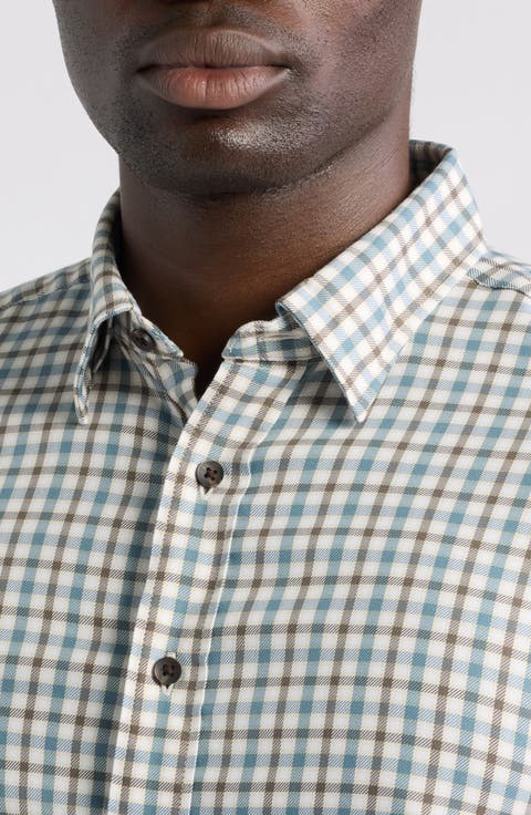 The Movement Stretch Cotton Blend Twill Button-Up Shirt