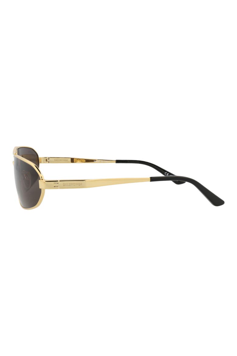 71mm Slim Aviator Sunglasses, Alternate, color, GOLD GOLD GREY