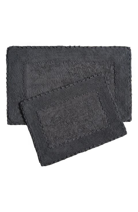 Ruffle Cotton 2-Piece Bath Mat Set