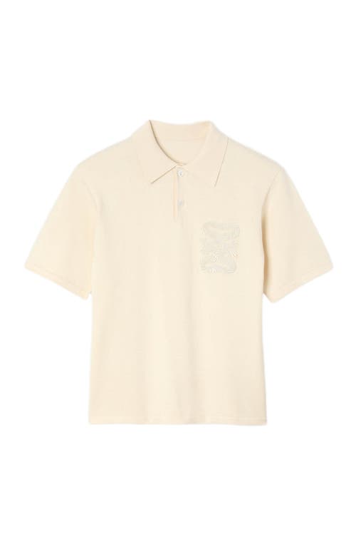 Sandro Polo With Rope Embroidery In White