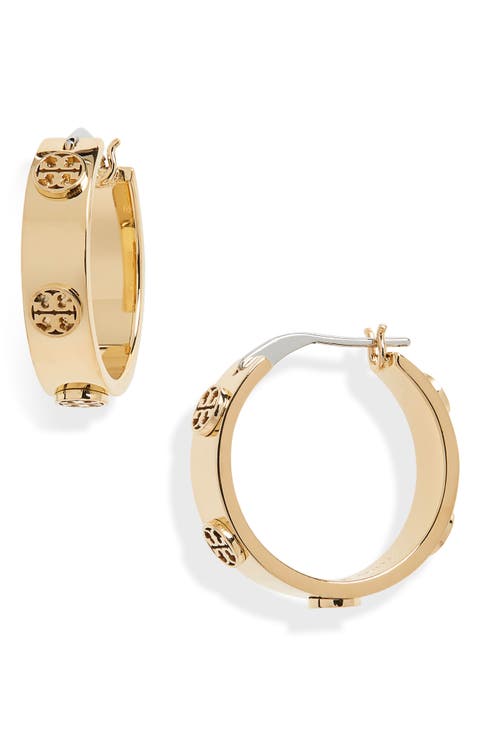 Thin Icon Hoop Earrings