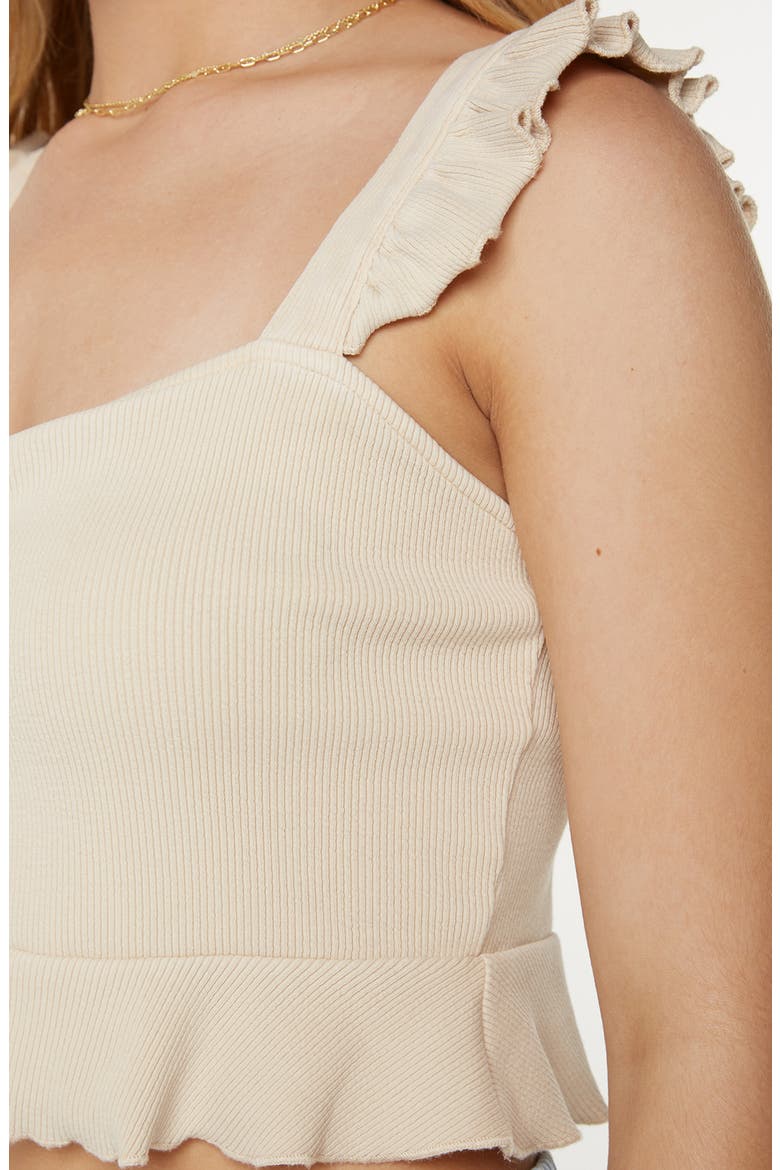 Coastal Cruisin' Ruffle Strap Camisole, Alternate, color, PARCHMENT SOLID