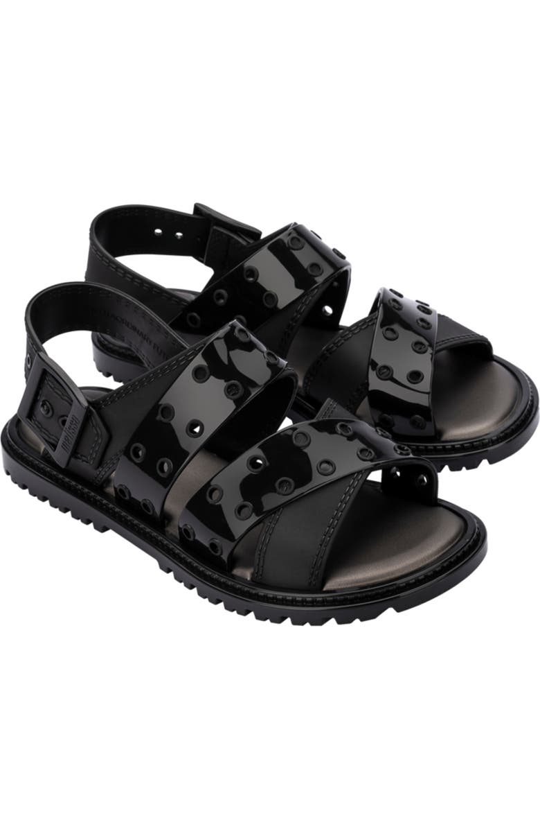 Melissa Lock Sandal, Main, color, Black