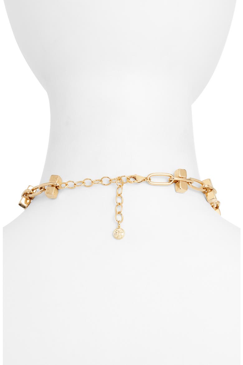 Arcadia Choker Necklace, Alternate, color, GOLD