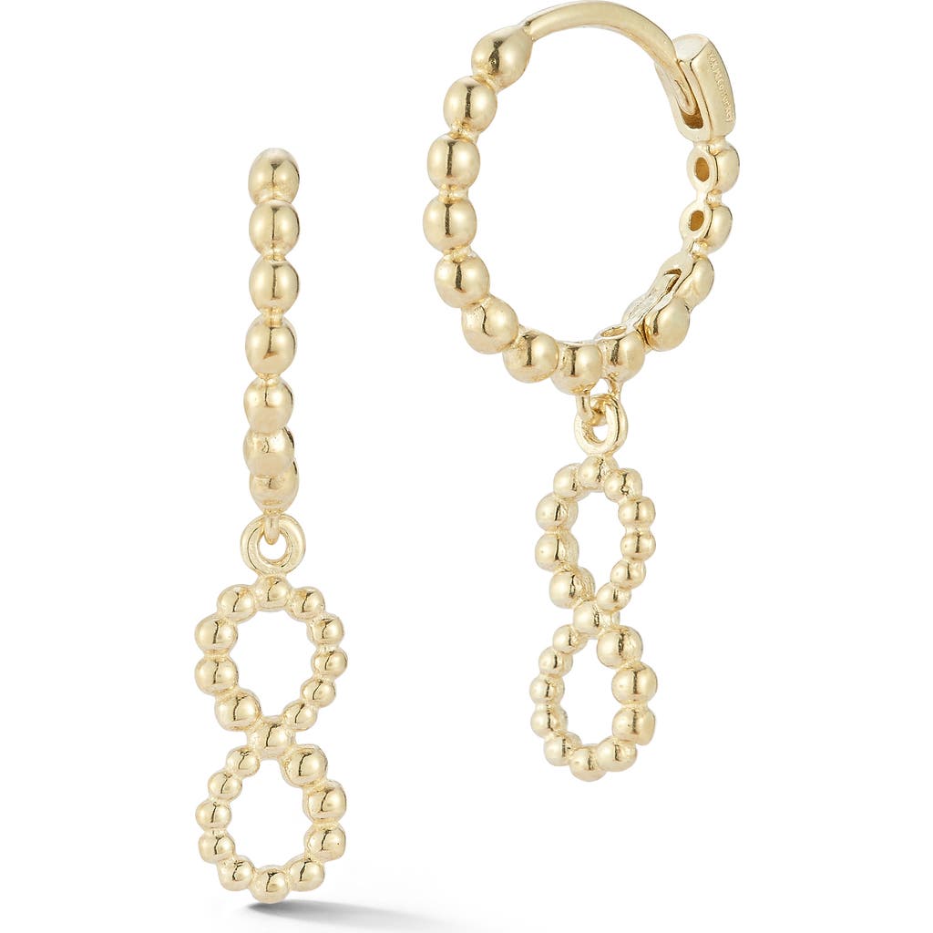 Ember Fine Jewelry Beaded Infinity Drop Earrings In Gold