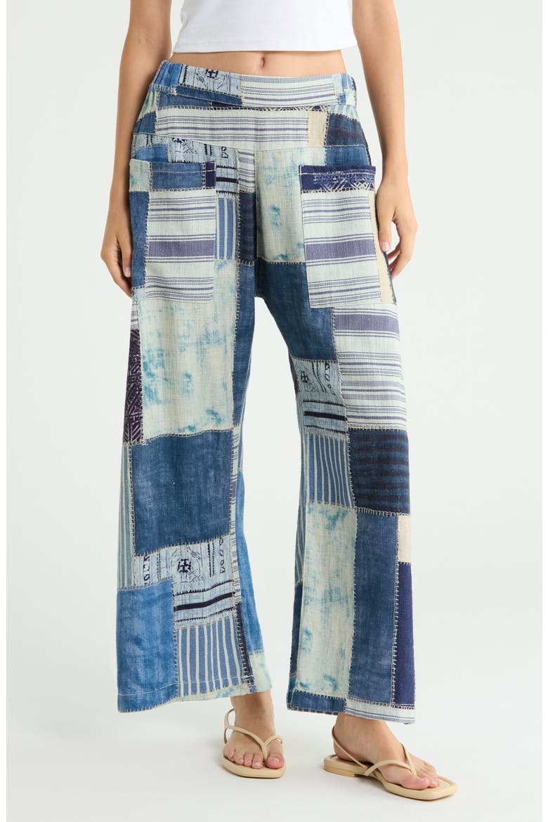 We The Free Symphony Patched Wide Leg Jeans, Main, color, RHYTHMS