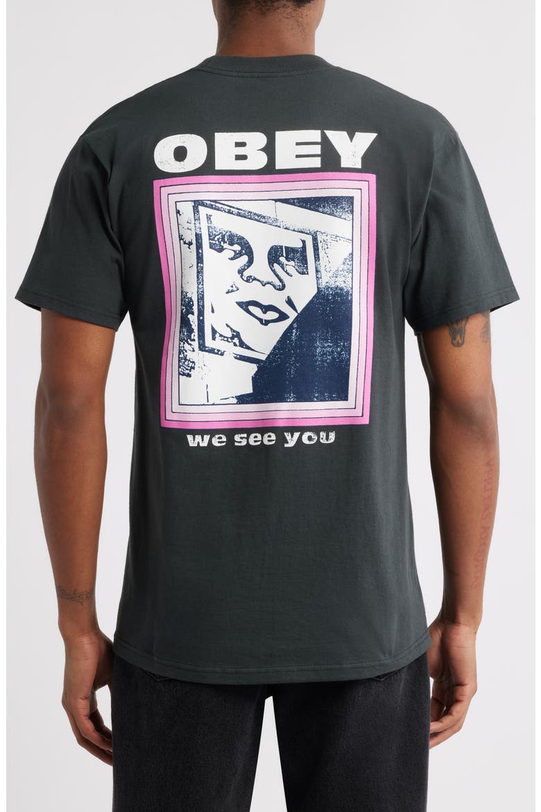 We See You Graphic T-Shirt, Alternate, color, VINTAGE BLACK