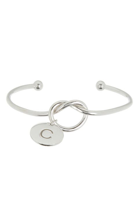 Love Knot Initial Bracelet