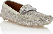 PHILIPP PLEIN Suede Strass Moccasin Women