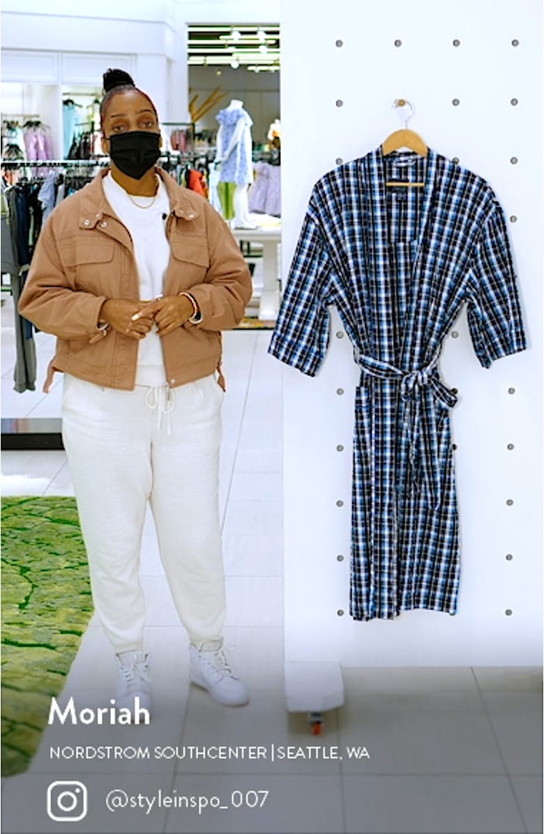 Men's Sun Up Seersucker Robe, sales video thumbnail