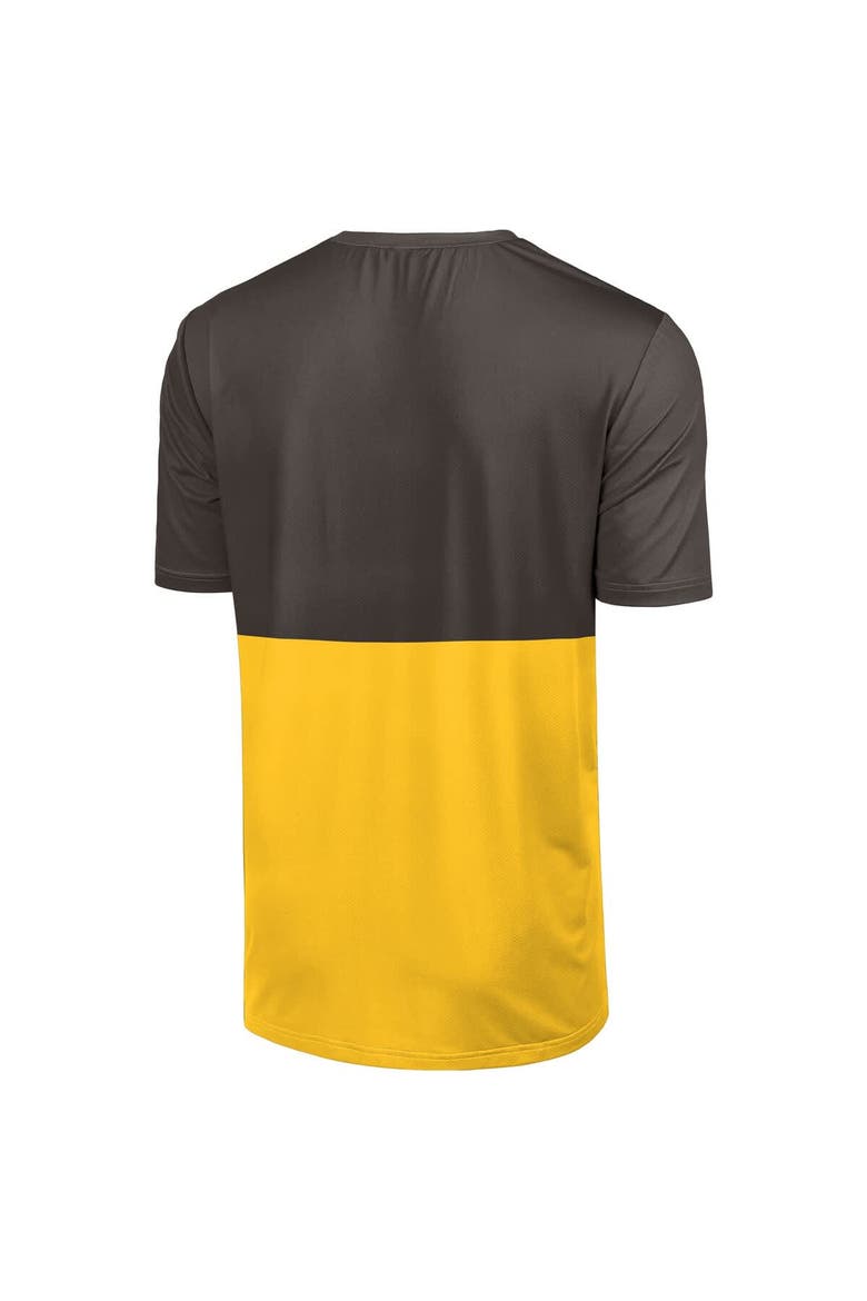 Men's FOCO Brown/Gold San Diego Padres Big Logo Mascot T-Shirt, Alternate, color, Brown