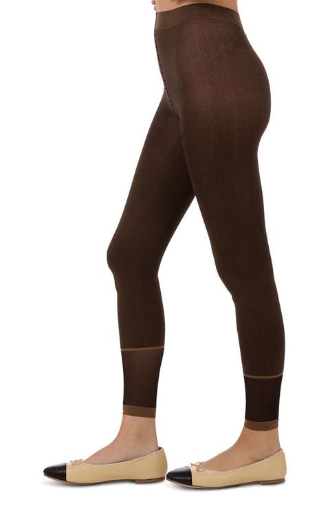 Herringbone Footless Tights