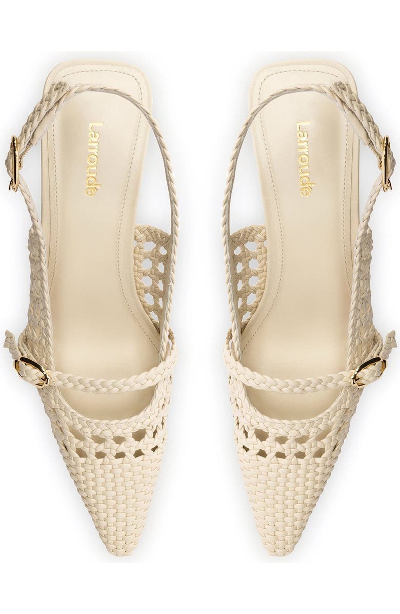 Larroudé Ines Pump, Alternate, color, Ivory Macrame