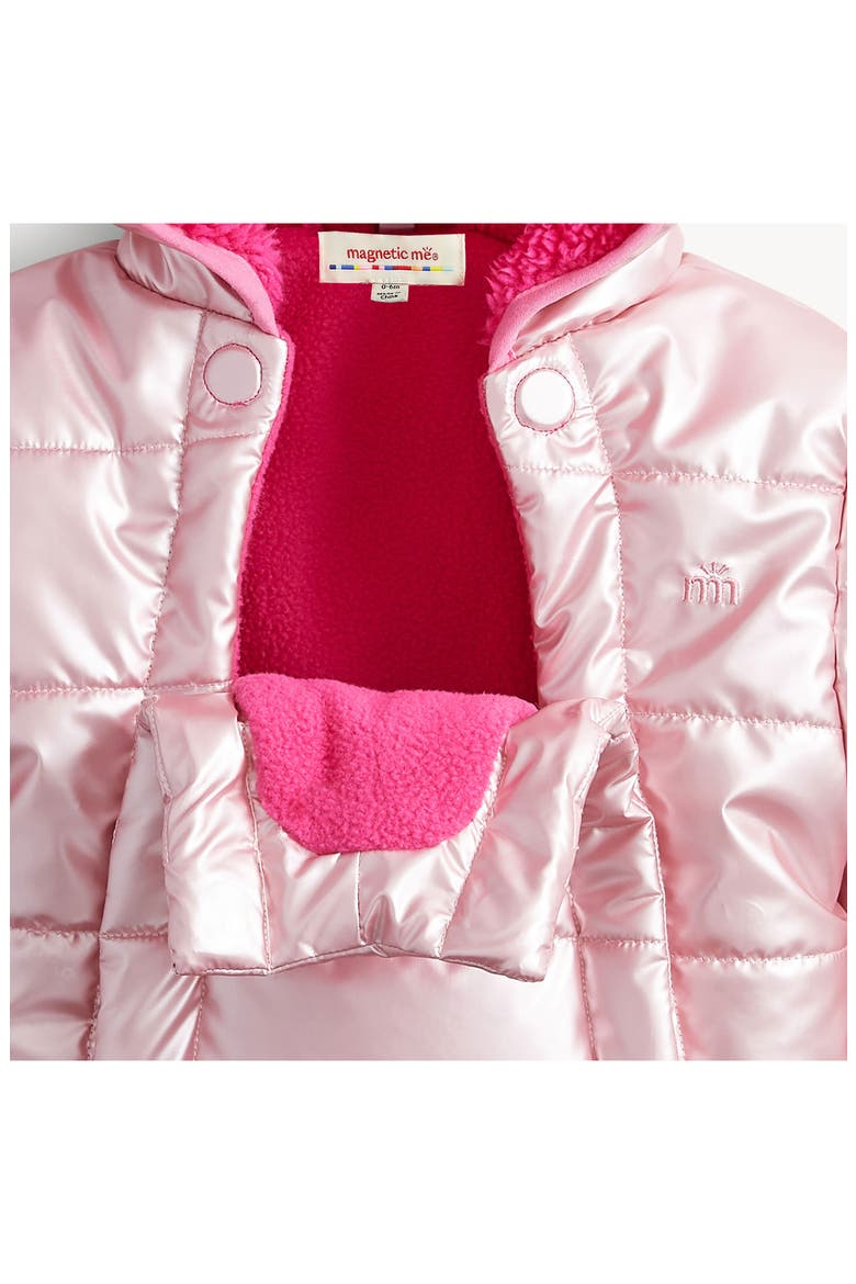 Kids' Metallic Puffer Pram, Alternate, color, PINK
