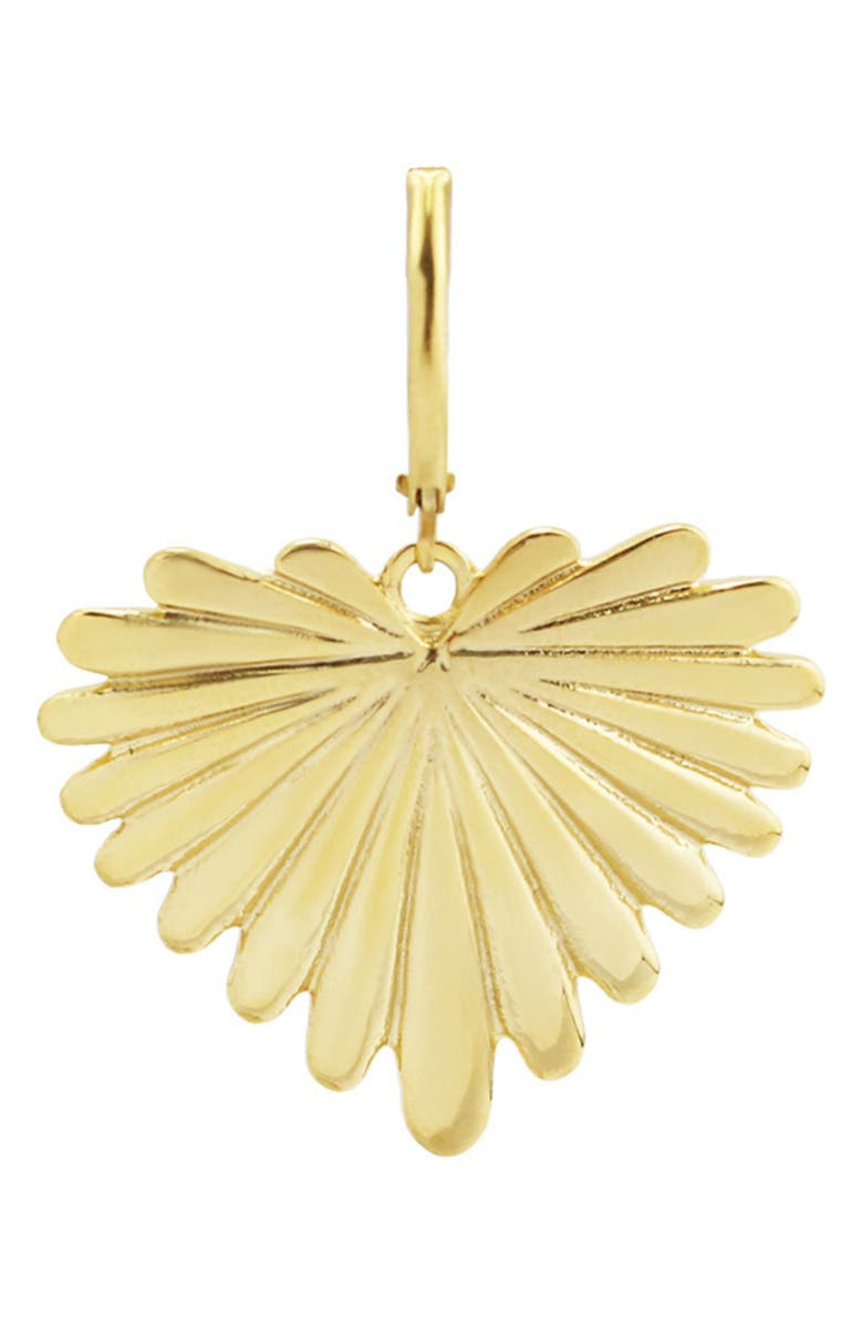 REBL Feathered Heart Drop Earrings, Alternate, color, Gold