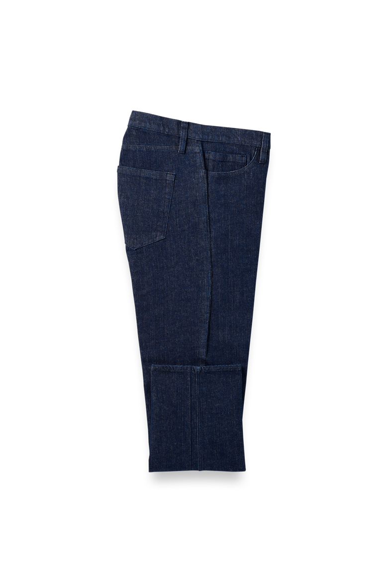 Denim Five Pocket Pants, Main, color, Dark Blue