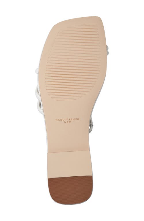 Marc Fisher Ltd Mazza Slide Sandal In Ivory