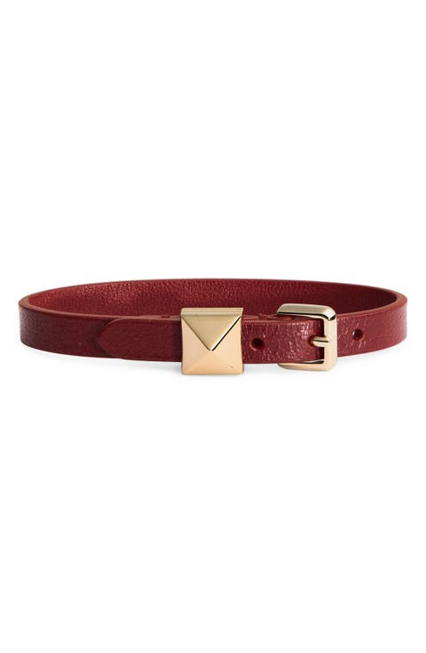 Leather Rockstud Bracelet