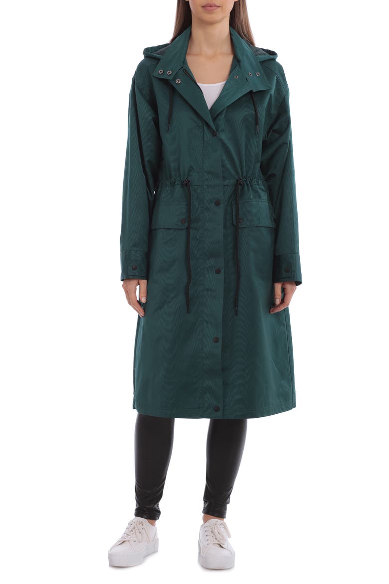 Oversize Hooded Raincoat, Alternate, color, TEAL