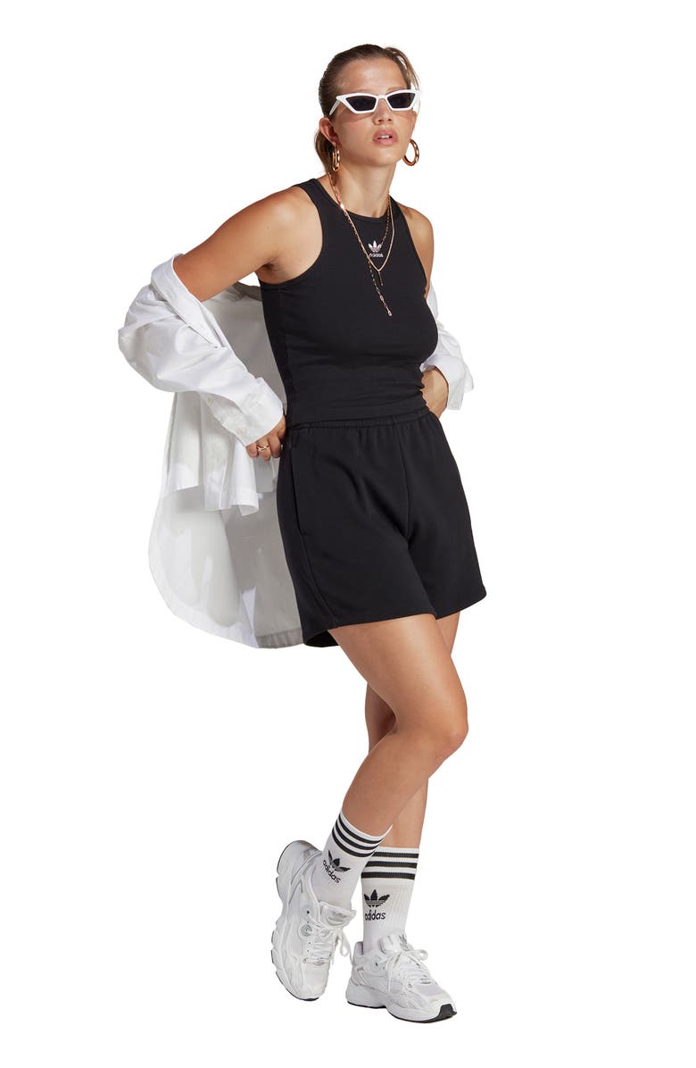 adidas Cotton Blend French Terry Shorts, Alternate, color,