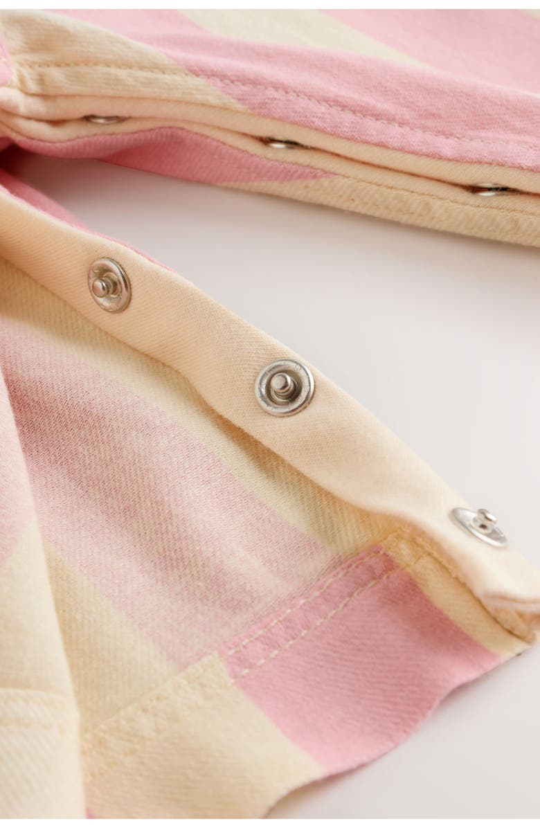 NEXT Kids' Stripe Overalls & Bodysuit Set, Alternate, color, Pink