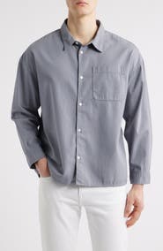 FRAME Relaxed Fit Denim Button-Up Shirt