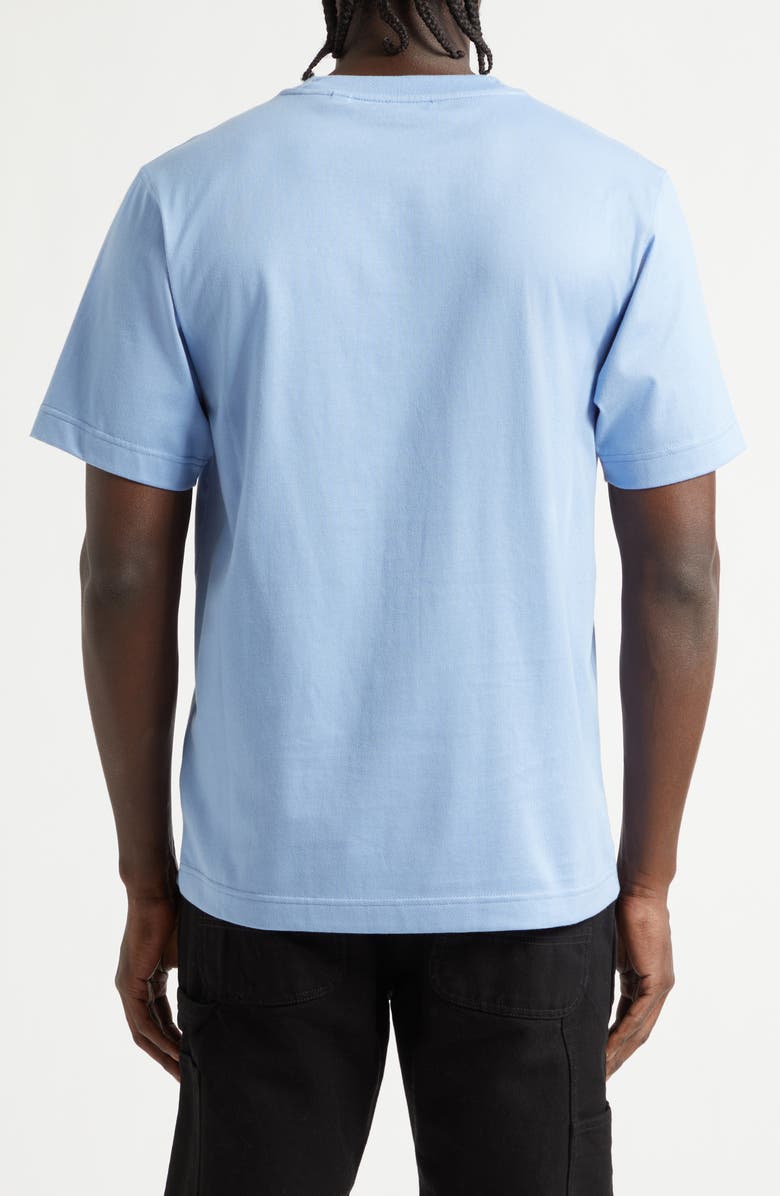 Burberry Ryan Embroidered EKD Script Graphic T-Shirt, Alternate, color, Cornflower Blue