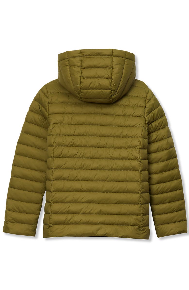 Lands' End Kids ThermoPlume Packable Hooded Jacket, Alternate, color, Light Olive