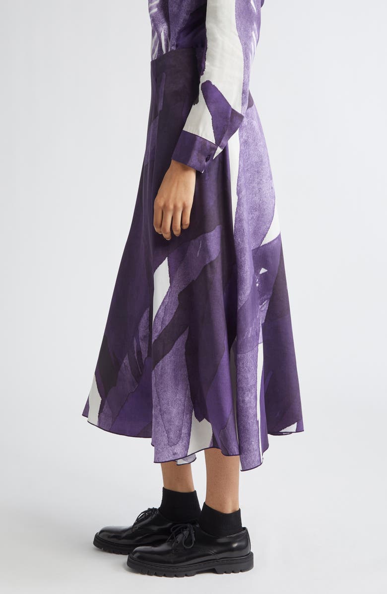 Marimekko Muovaus Print Maxi Skirt, Alternate, color, Violet, Off White