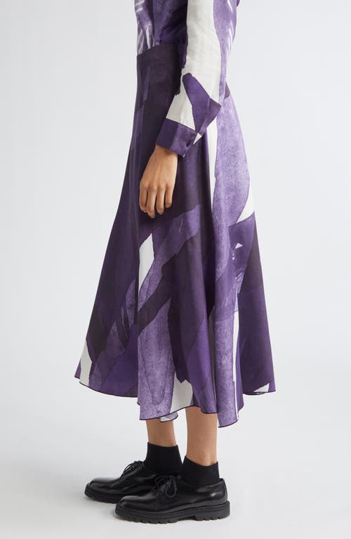 Marimekko Muovaus Print Maxi Skirt In Purple