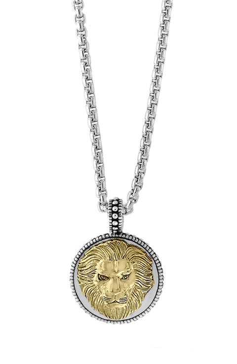 Men's Lion Head Pendant Necklace