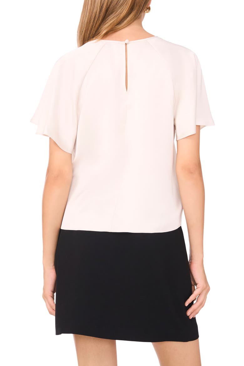 Flutter Sleeve Top, Alternate, color, FEATHER GREY