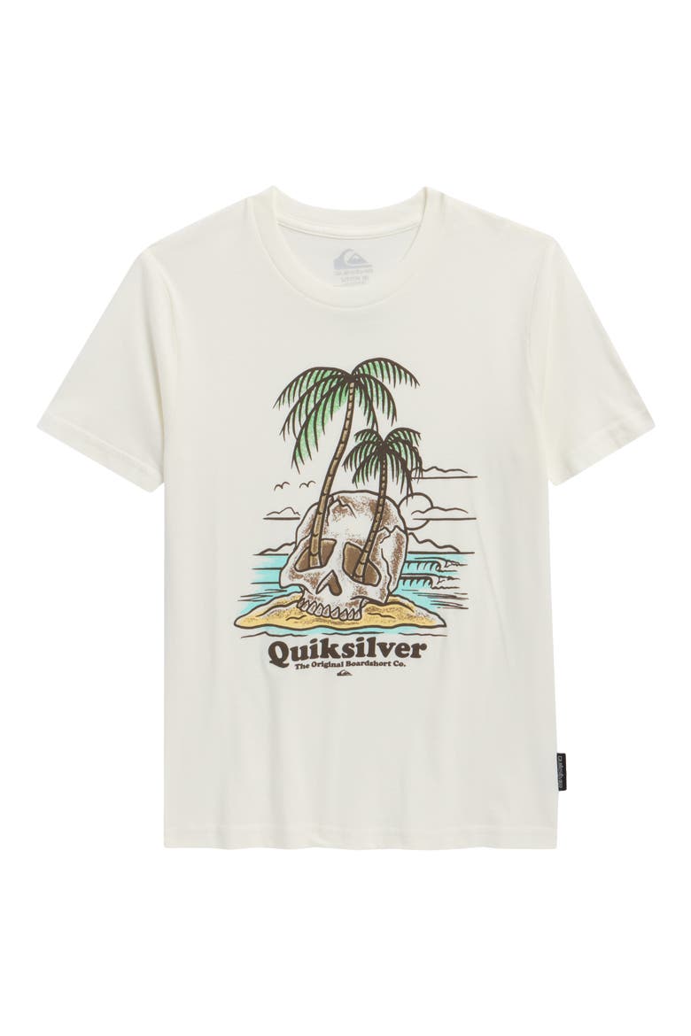 Kids' Overgrown Skull Graphic T-Shirt, Main, color, SNOW WHITE