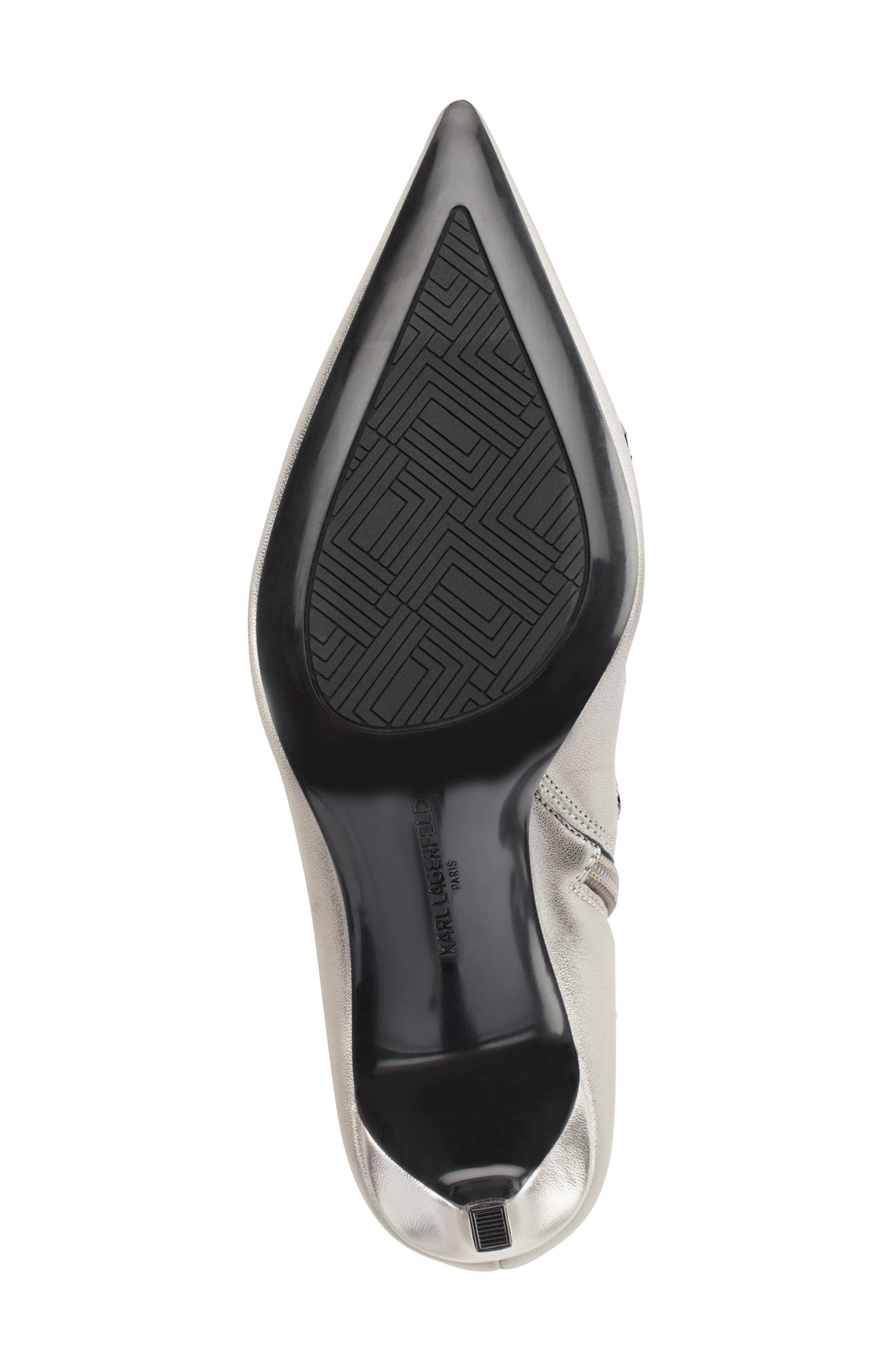 KARL LAGERFELD PARIS Saina Metallic Bootie, Alternate, color, 