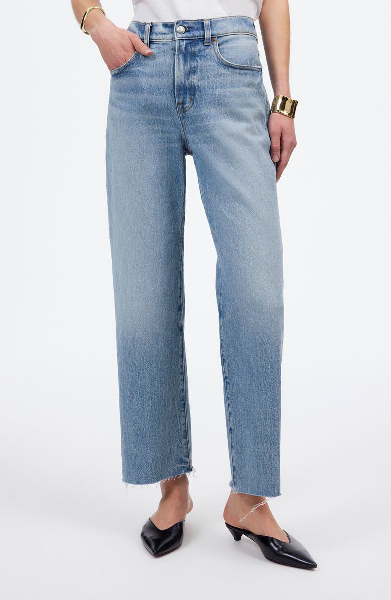Madewell The Perfect Vintage Wide Leg Crop Jeans, Main, color, Hallstead Wash